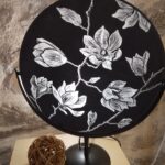 Gabon Delphine - Magnolia, 40 cm diam, lampe